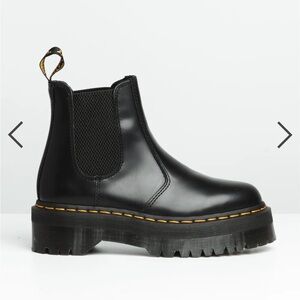 Dr. Martens Black Lug Sole Chelsea Ankle Boots